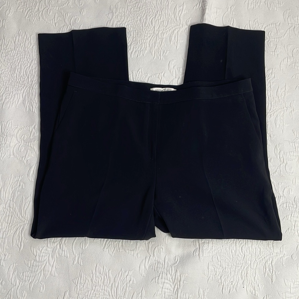 Marina Rinaldi Black Stretch Straight Ankle Pants Size 21 US 12